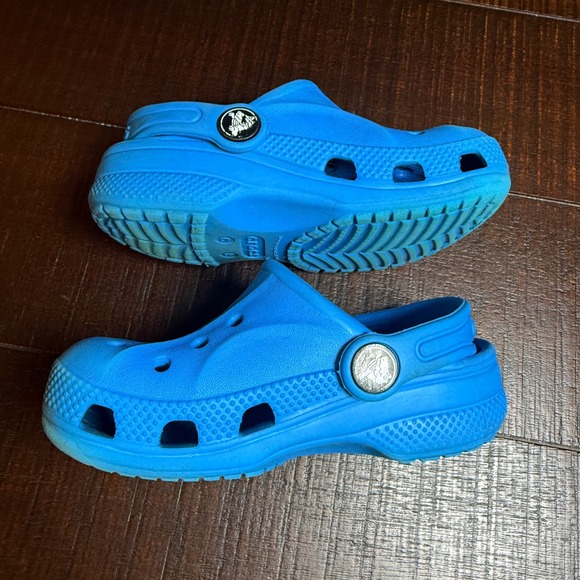 Crocs Baya Clogs Cobalt Blue Kids Size C 8 Slip On Water Shoes Toddler - Picture 7 of 8